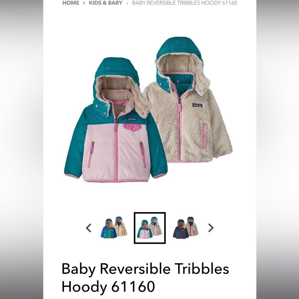 Patagonia reversible Tribbles Jacket